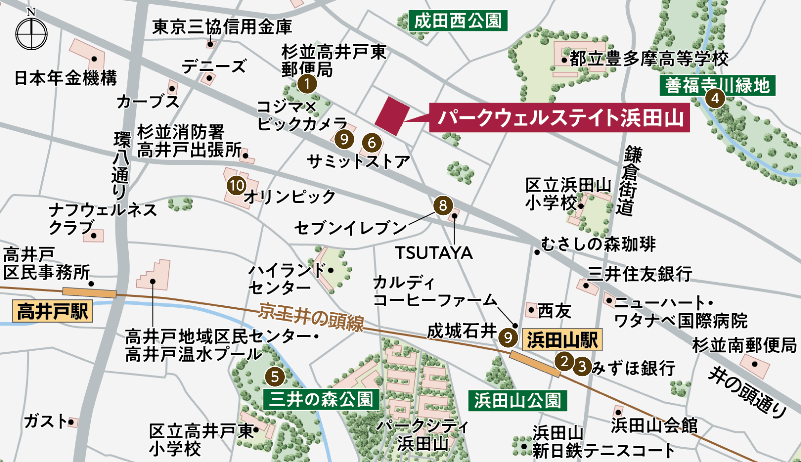 現地周辺図