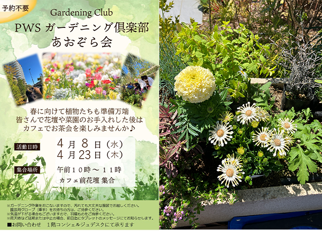 PWSガーデニング倶楽部あおぞら会
