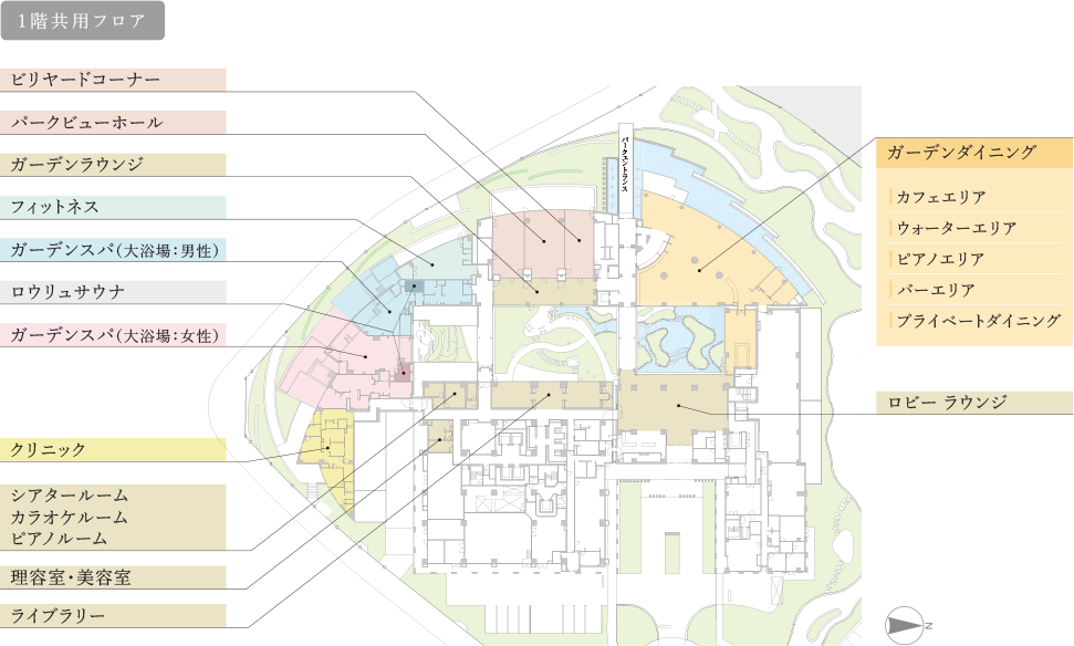 1階フロア概念図